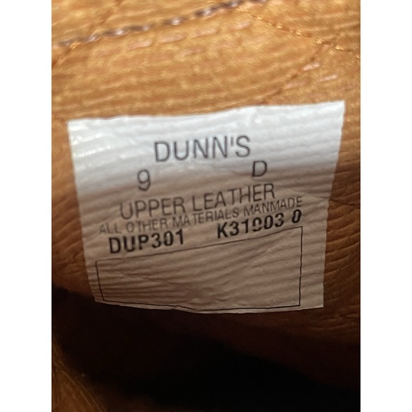 Vintage Dunn's Leather Lace-Up Work Boots Men's 9D Vibram Sole Ranch/Logger - Picture 4 of 10